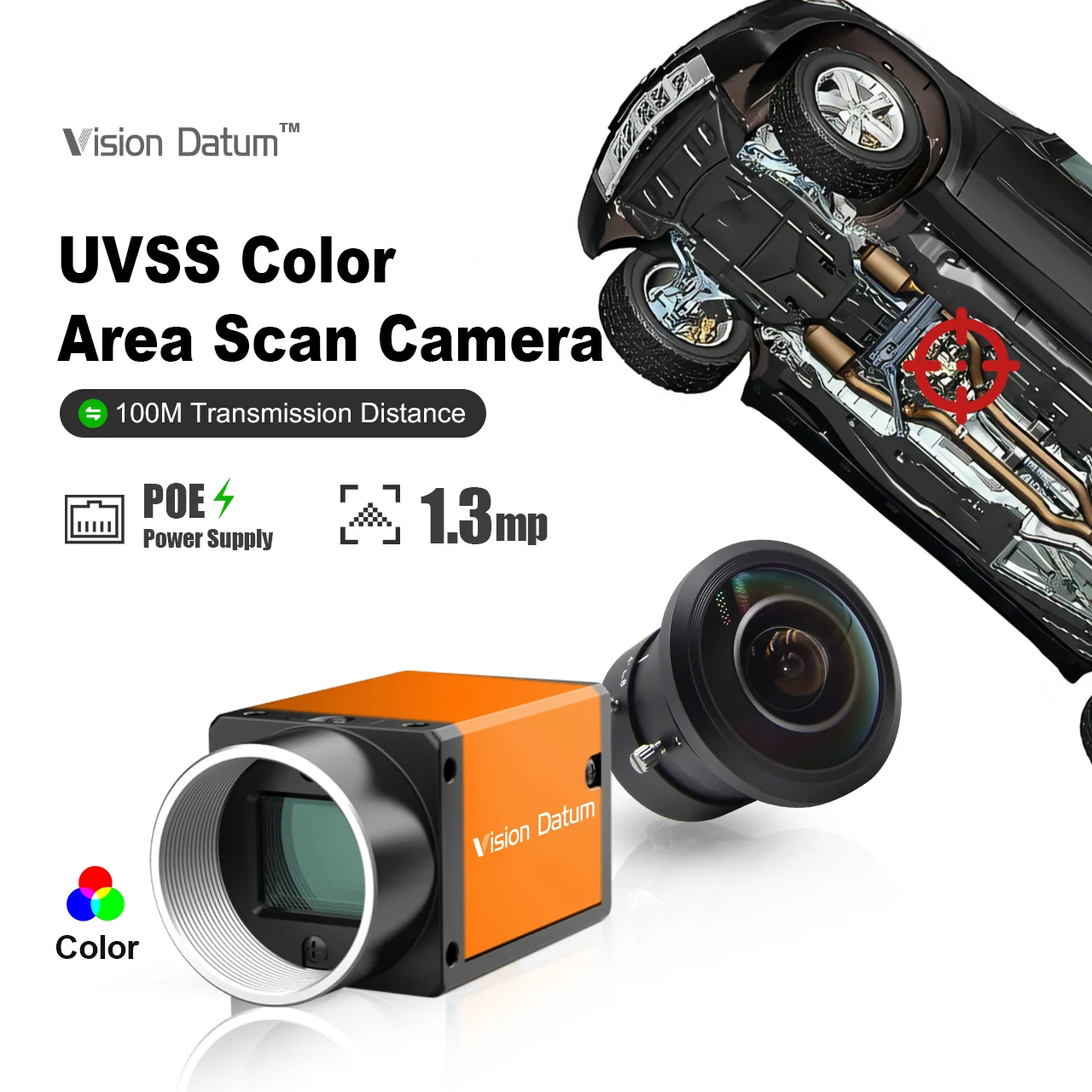 

New Arrival 1.5MP USB3.0 GigE the Area Scan Technology Based COLOR Under Vehicle Scanning System (UVSS) Industrial Camera