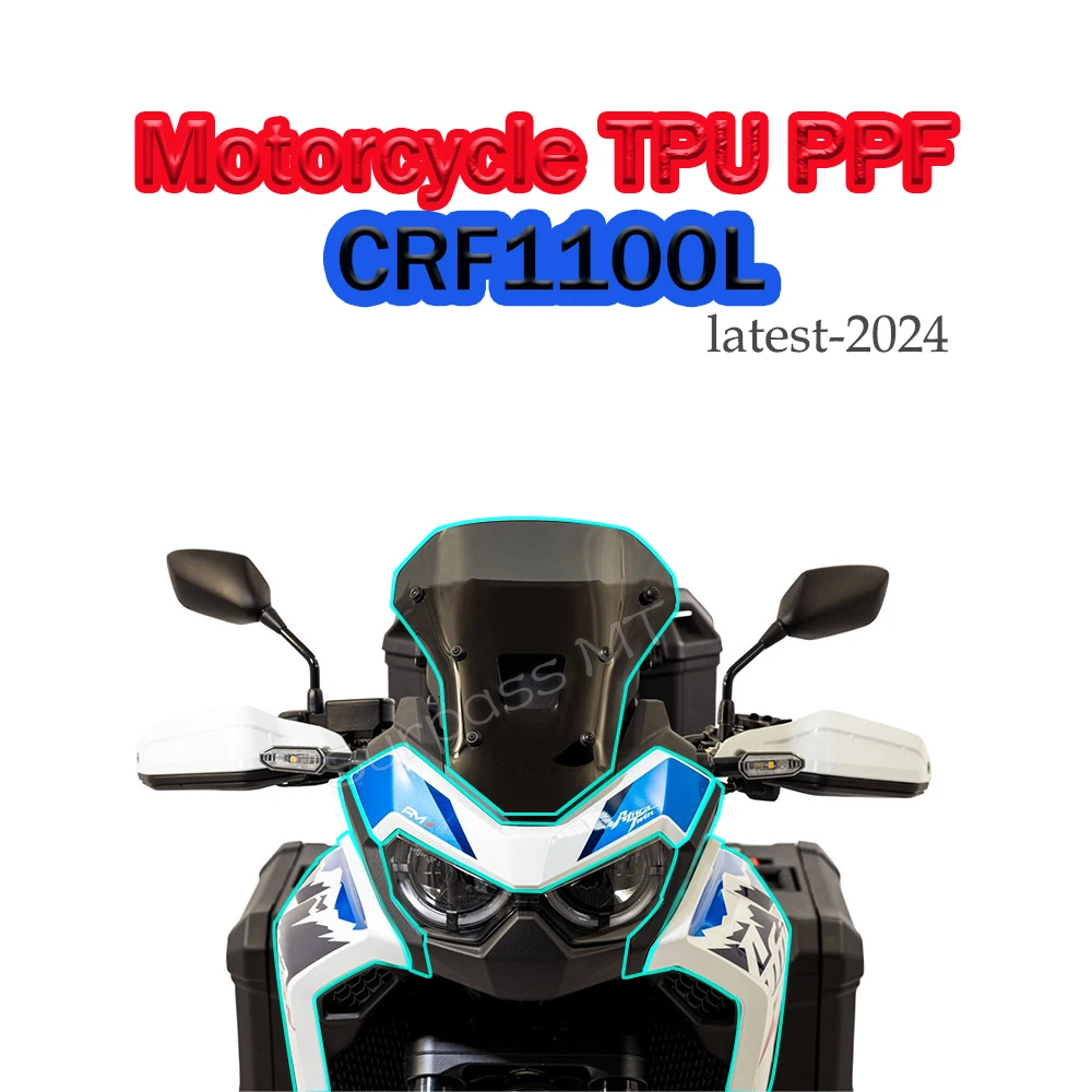 

CRF1100L PPF Paint Protective Film For Honda CRF 1100 L Africa Twin Invisible Fairing Windshield Paint Protection TPU stickers