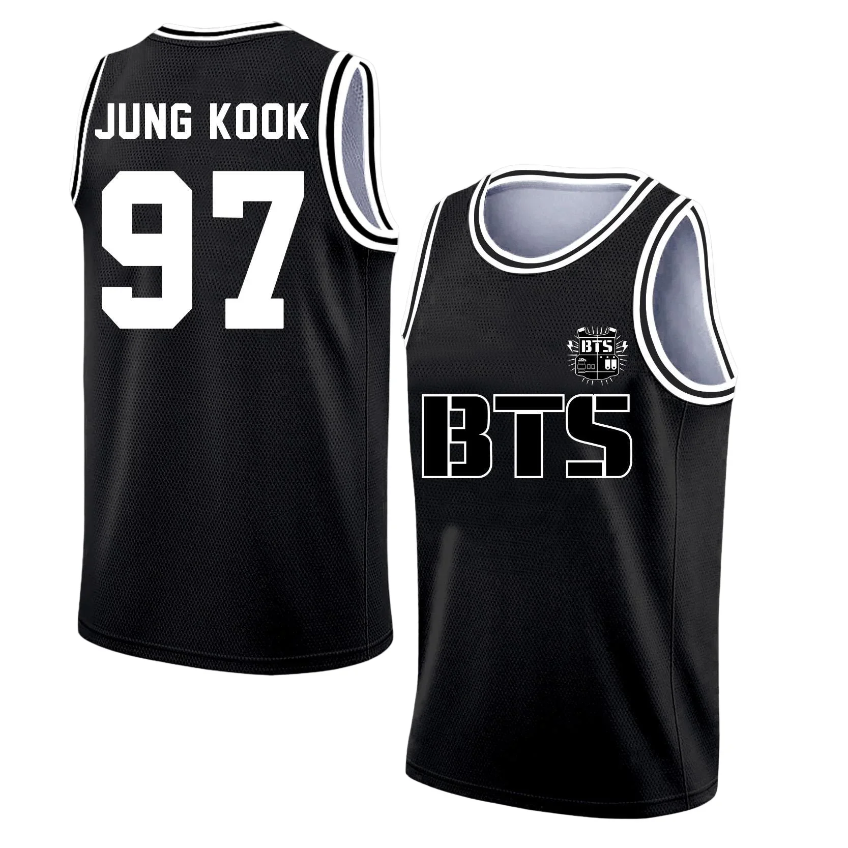 BTS Arirang 2026 World Tour Neues Basketball-Outfit KpopY2k Atmungsaktives Tanktop Lässiges Hemd Street-Family-Kleidung – Detail 4