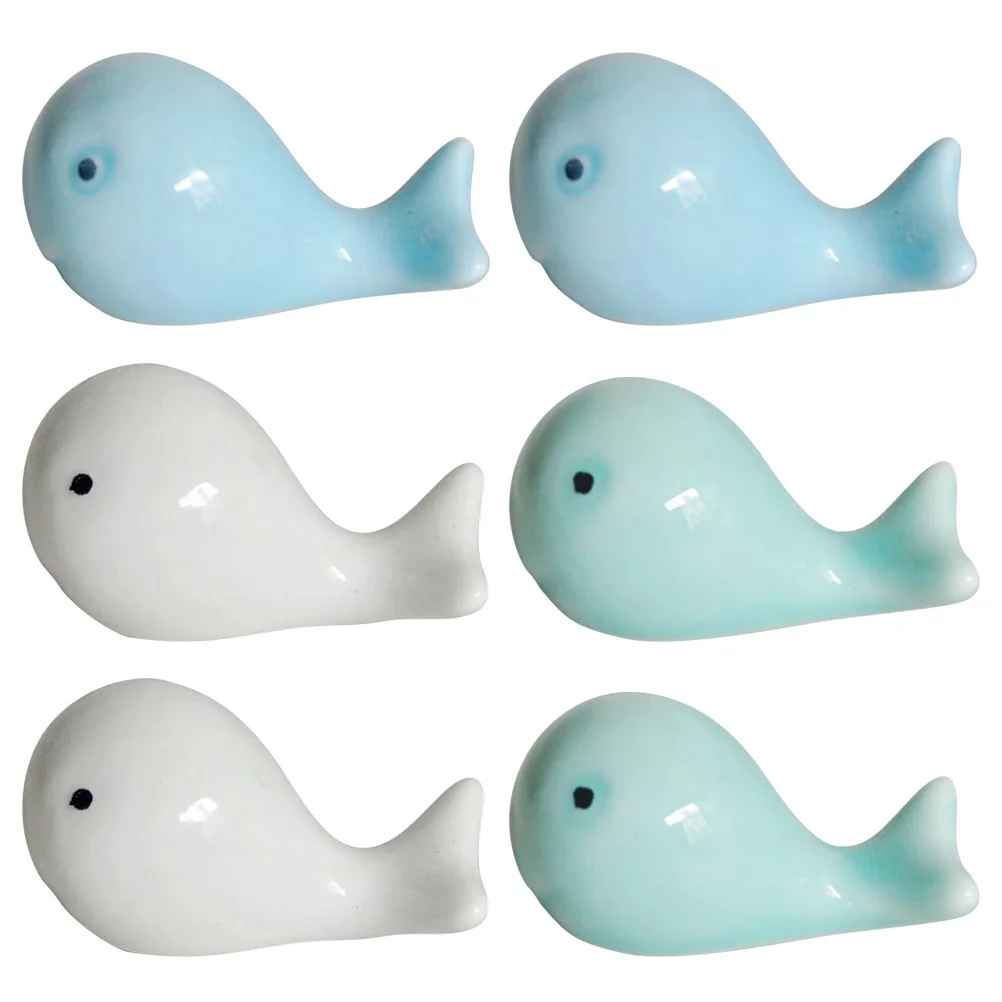 

6Pcs Ceramic Fish Shape Chopsticks Rest Stand Holder Cute Tableware Rack Spoon Fork Holder Chopsticks Rest Chopstick Pillow