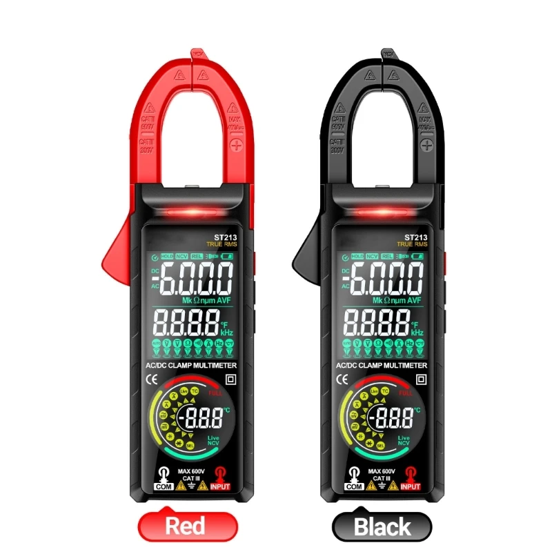 

Digital Clamp Meter 6000 Counts Multimeter Current Tester with Backlit Electrican Tool