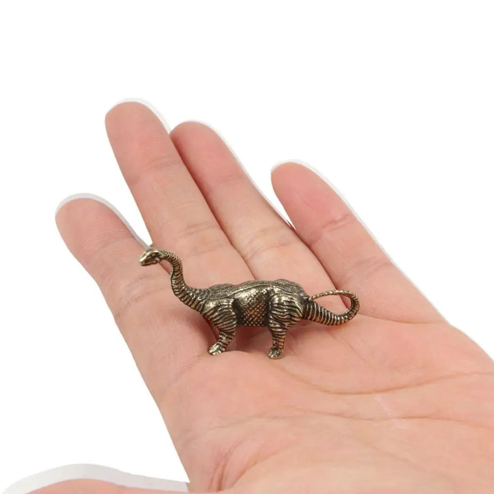 Small Alloy Dinosaur Statue Mini Vintage Dinosaur Miniatures Animal DIY Children Dinosaur Toy Decoration Crafts