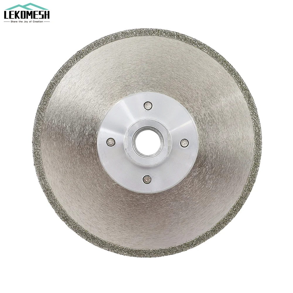 LEKOMESH 1pc 105/115/125mm Diamond Saw Blade Single Side Hexagon Flange Coated Electroplated Diamond Disc Granite Ceramic Marble