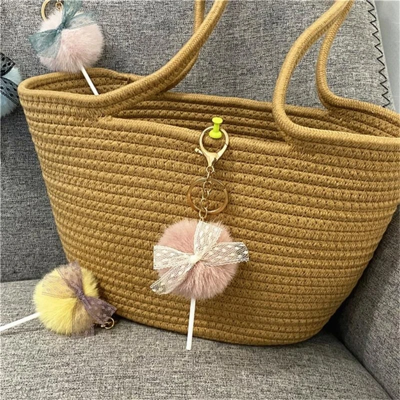 090B Lollipop Plush Keychain for Toy Machine Gift Prizes for Kids Backpack Valentine Gift Easter Party Favor