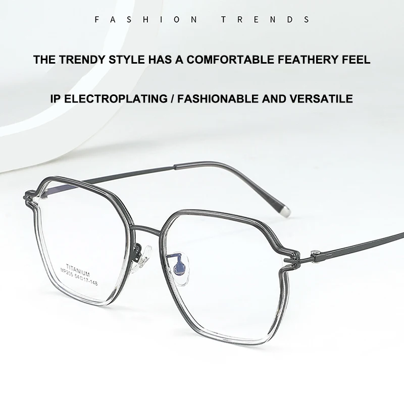 

Ultra-lightweight Titanium Retro Fashion Glasses Frames For Men Women Comfortable Fashionable Eyewear Business Casual Eyeglasses