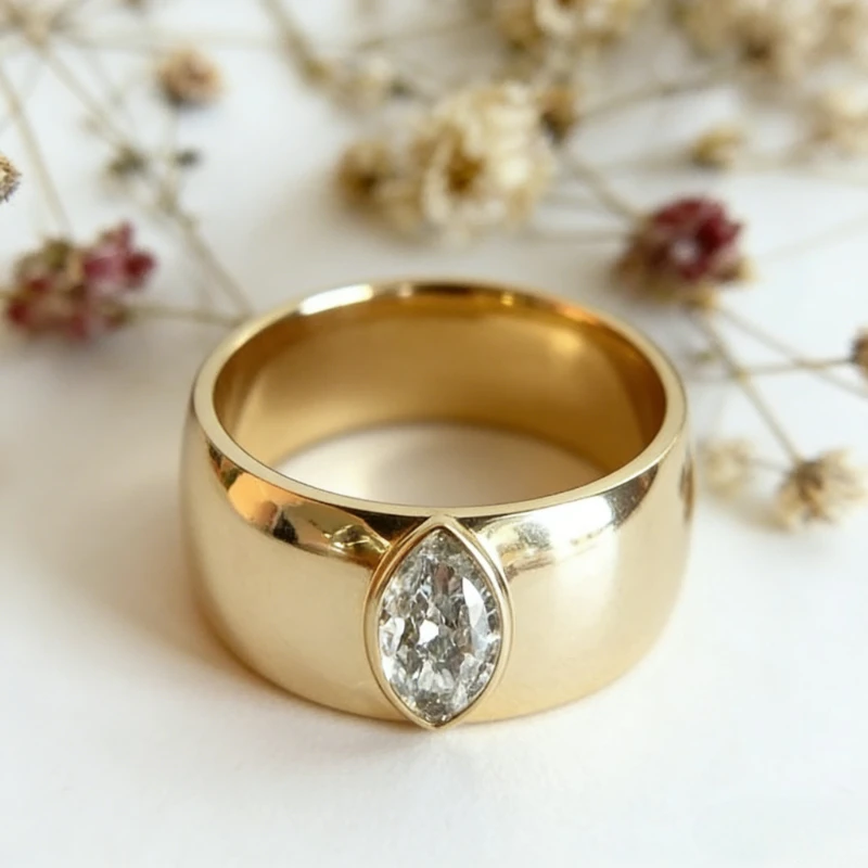 A horse eye design ring, fashionable and personalized, suitable for daily life, a universal accessory for all seasons - no box