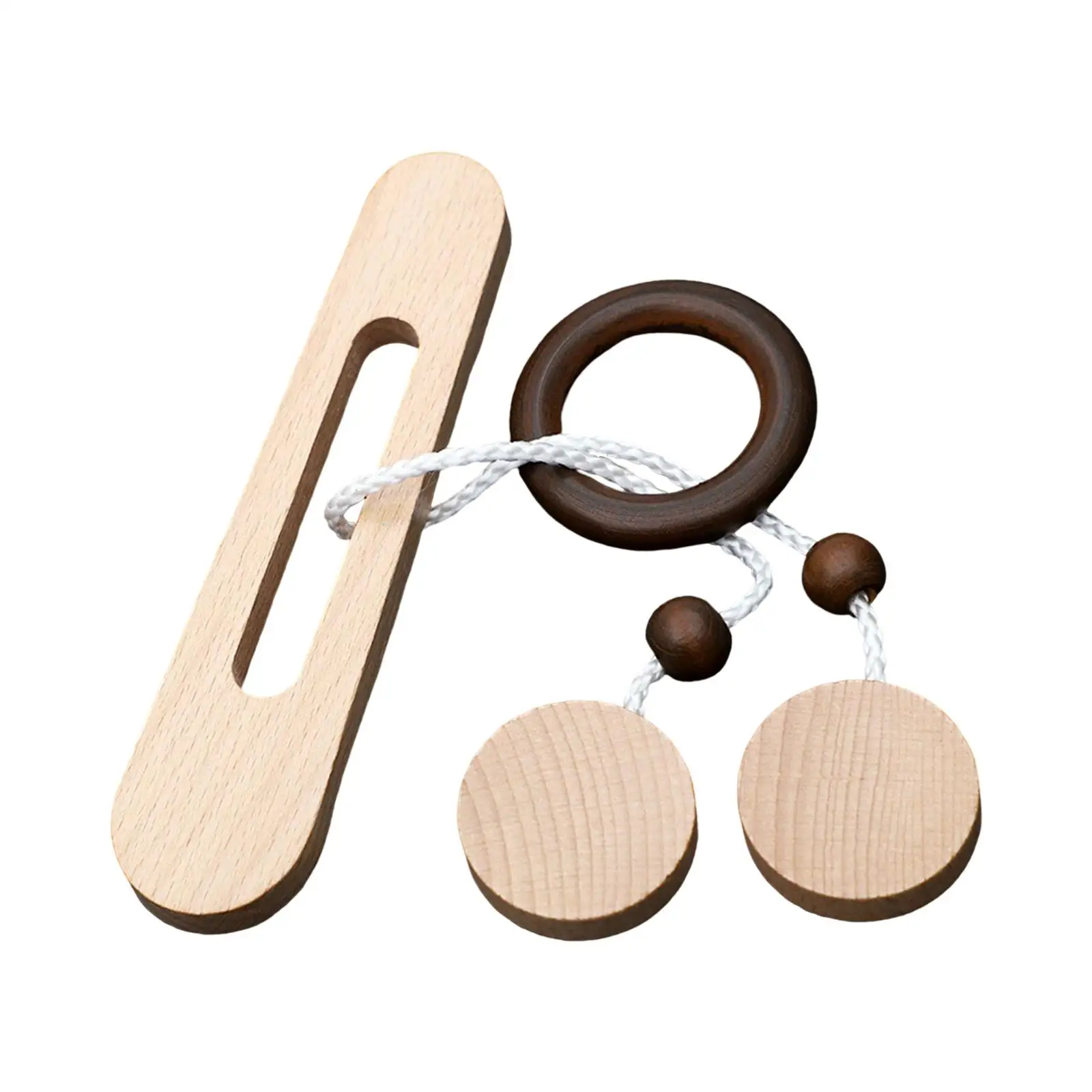 나무 퍼즐 스트링 마인드 게임 트릭 게임 잠금 지능 개발 교육