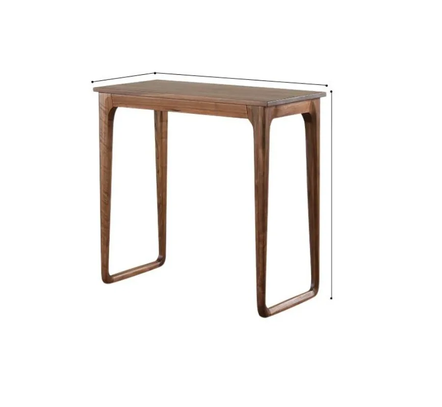 

North American black walnut bar, simple wine table, small dining table for two, small household desk