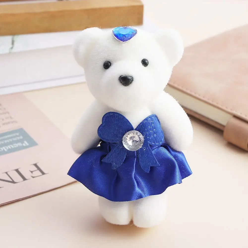 10 PCS Mini Plus Plush Hard foam Decoration Cartoon Plush Doll Bouquet Bear Kid Toys Small Bear Doll