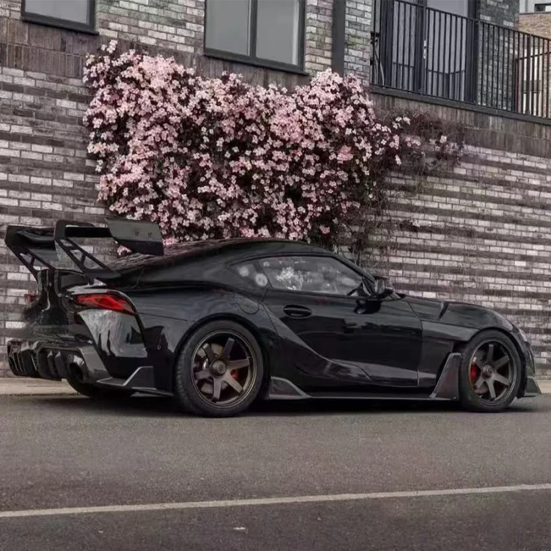 Carbon Fiber Ad-V2 Look Side Skirts Front Aero Body Mod Kit Fit Sport Coupe