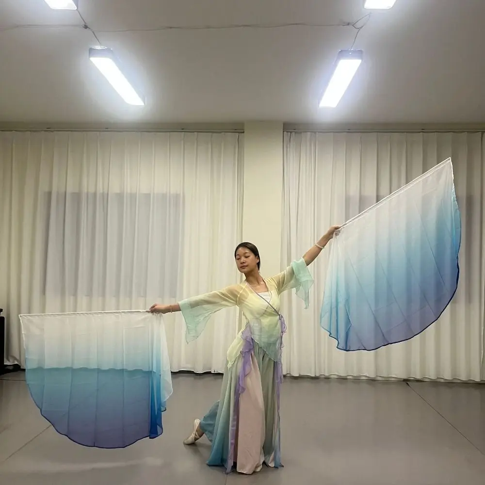 avec bâtons télescopiques, accessoires de danse du ventre, tiges évolutives, foulards légers et colorés, drapeau multicolore Portable