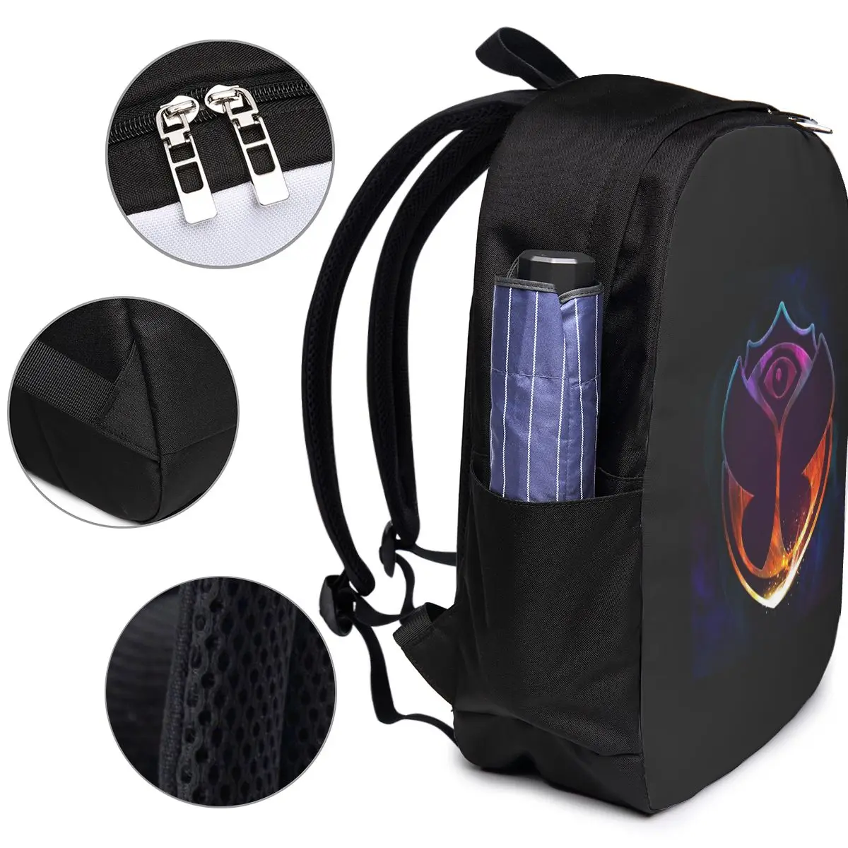 Tomorrowland Butterfly Backpack Travel Notebook Bag Computer College Student School Bag Laptop Shoulder Bags for Men Women view 4