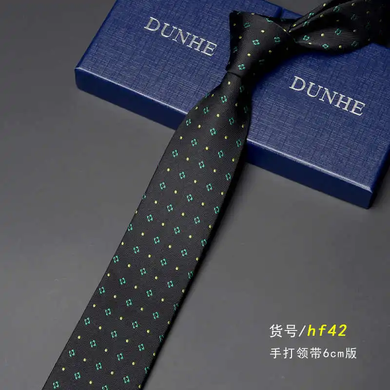 High Quality Green Paisley Patterned Tie For Men's Fashion 6CM Narrow Edition Shirt Accessories for Business and Leisure Necktie