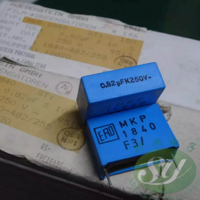 10pcs-100pcs VISHAY ERO MKP1840 0.82uf/250v 820nf u82 824 brand new film capacitor 22MM