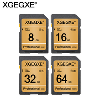 XGEGXE SD Card 32GB Class 10 High Speed 633x Video Card 4GB 8GB 16GB UHS-1 Professinonal Flash Memory Card for Camera Laptop
