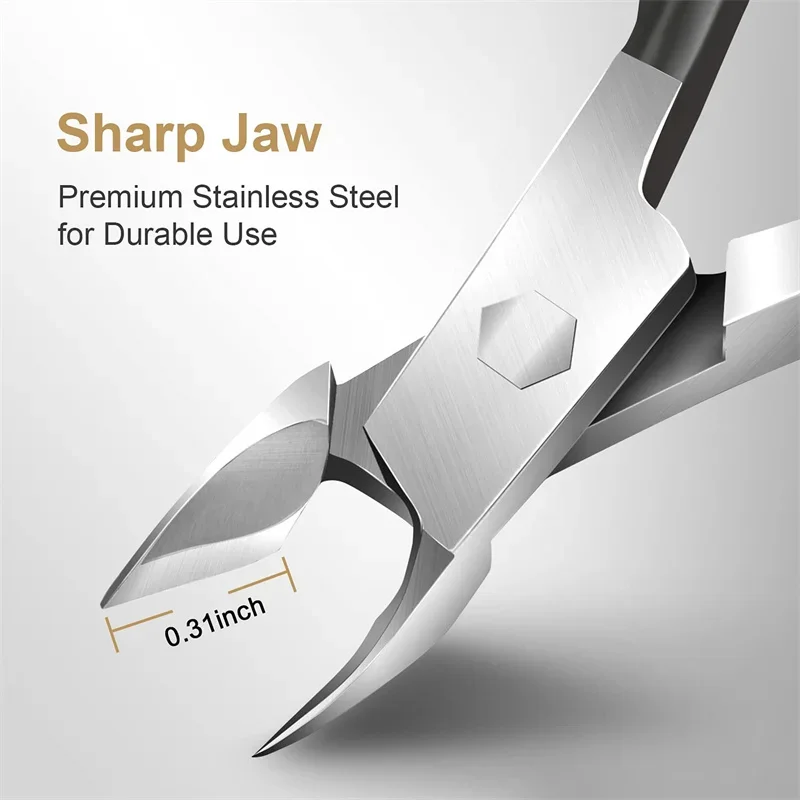 Nailpop Professional Stainless Steel Nail Cutter Scissor Nippers Function Cuticle Pusher Remover Manicure Nail Art Care Tool Kit