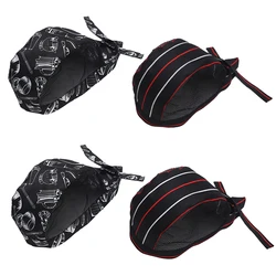 2pcs Unisex Chef Pirate Food Service Cook Hat Skull Hat Restaurant Dining Chef Hats Kitchen Cooking Bakery Work Cap Adjustable