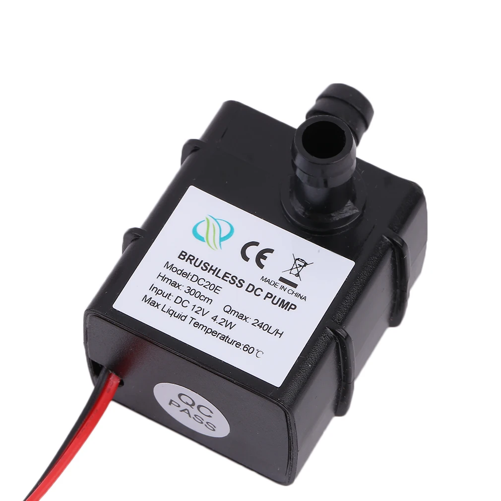 DC 12V Brushless Motor Water Pump, Circulação, Bomba Submersível, Adequado para Aquários, Aquários, Lagoas, Fontes, 12V
