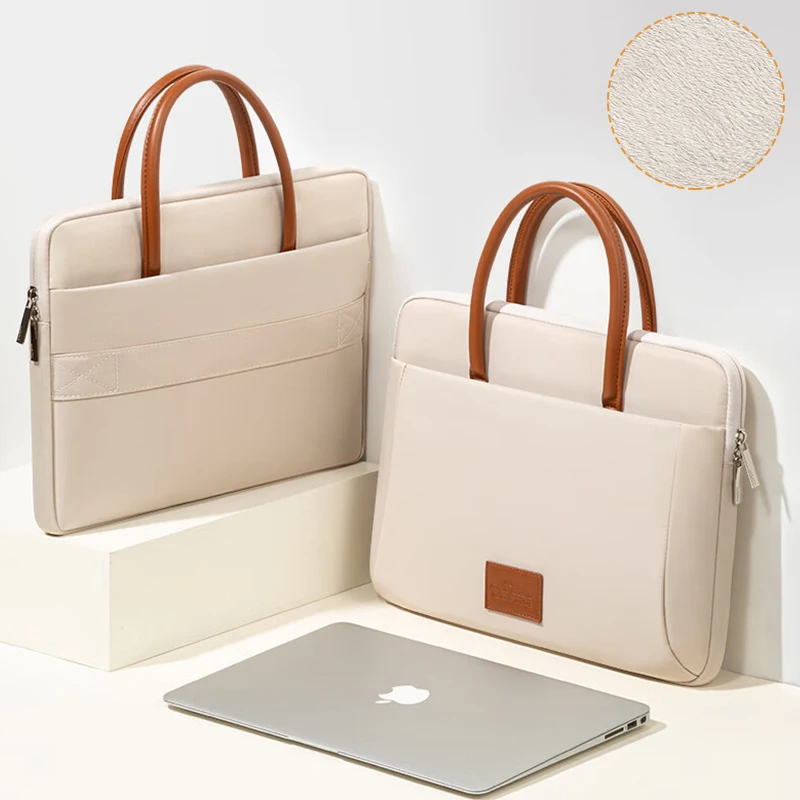 Business Laptop Bag Stylish Women Tote Bags Slim Briefcase For 13 14 15.6 Inch Macbook Air Pro Acer Huawei Asus Dell Lenovo Case