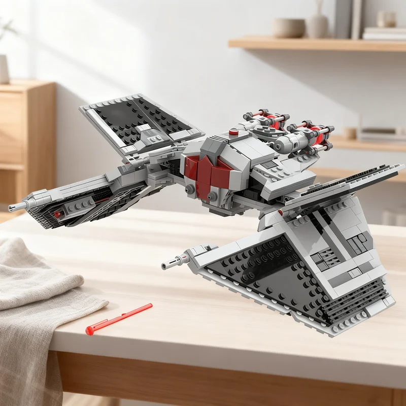 682pcs MOC Supremacy Class Starfighter Space Battle Galaxy SciFi Model Building Blocks Castle Adventure Technical Scene Toy Gift