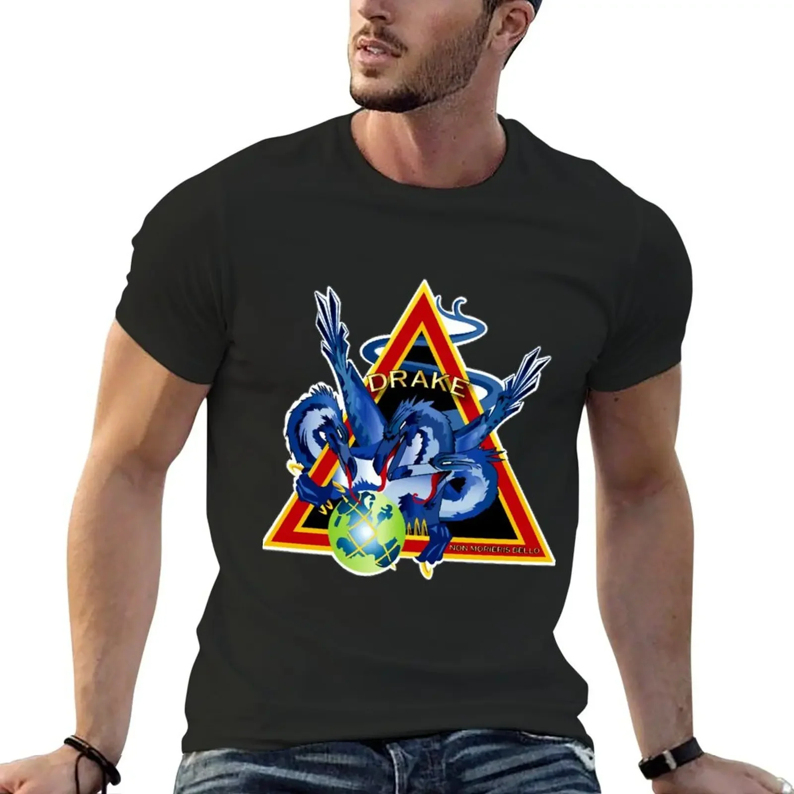 

NROL-38 (Drake) Program Logo T-Shirt summer top anime anime stuff mens graphic t-shirts anime