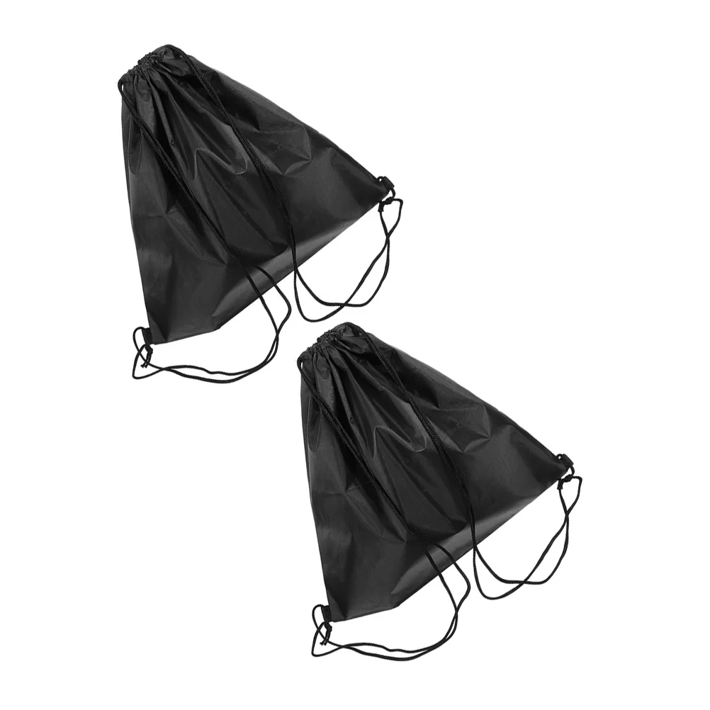 2 pçs oxford tecido cordão saco de armazenamento da motocicleta grande capacidade esportes cinch saco para viagens acampamento ginásio