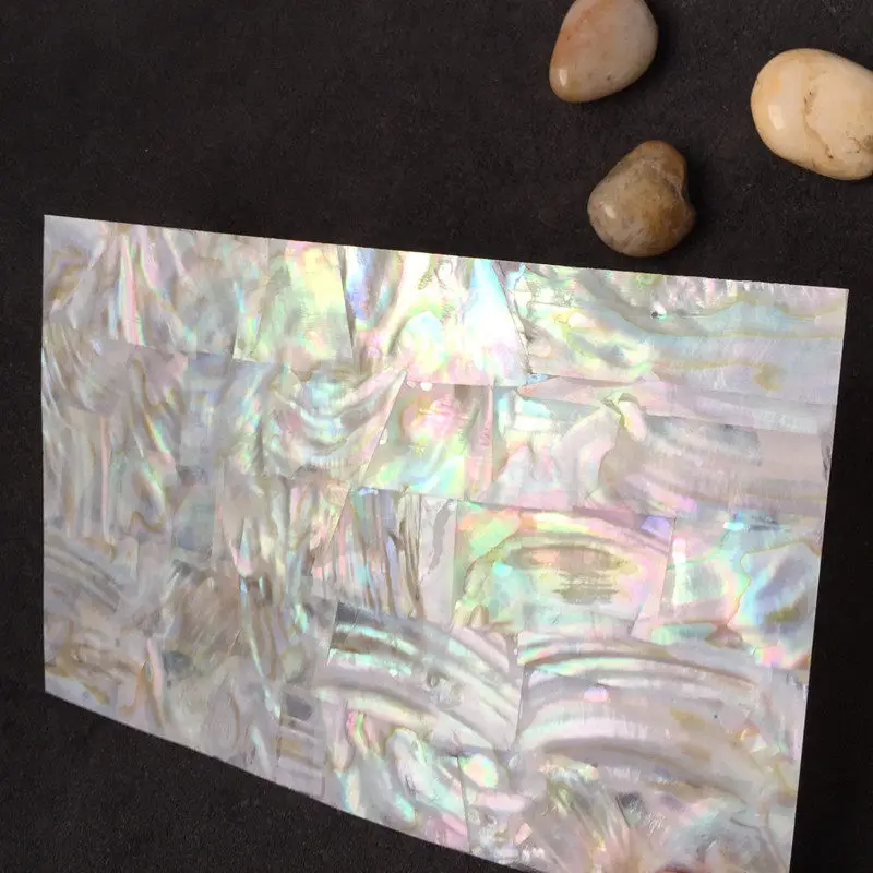 Natural White Oil-flower Freshwater Shell Sheet Inlay And Engraving Decorative Material Lacquer Art inlay Sheet DIY Materials