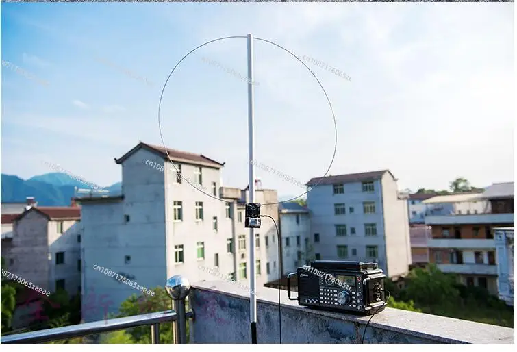 Active Magnetic Loop Antenna HA SDR Short Wave MW FM Low Noise Adjustable Gain Radio100k-30MHz Better than MLA-30