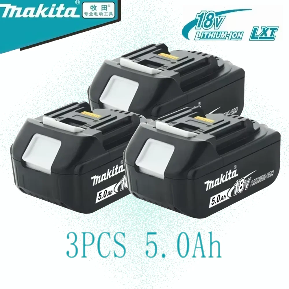 

Original Makita 18V 6Ah/5Ah/3Ah/2Ah Li-ion Battery,For Power Tool LXT BL1860B BL1860 BL1850 Replacement Rechargeable Battery