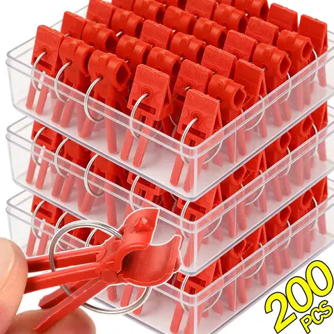 Vegetable Grafting Clips Round Mouth Flat Mouth Plastic Support Clip for Tomato Cucumber Anti-fall Plant Clamp Gardening Tool