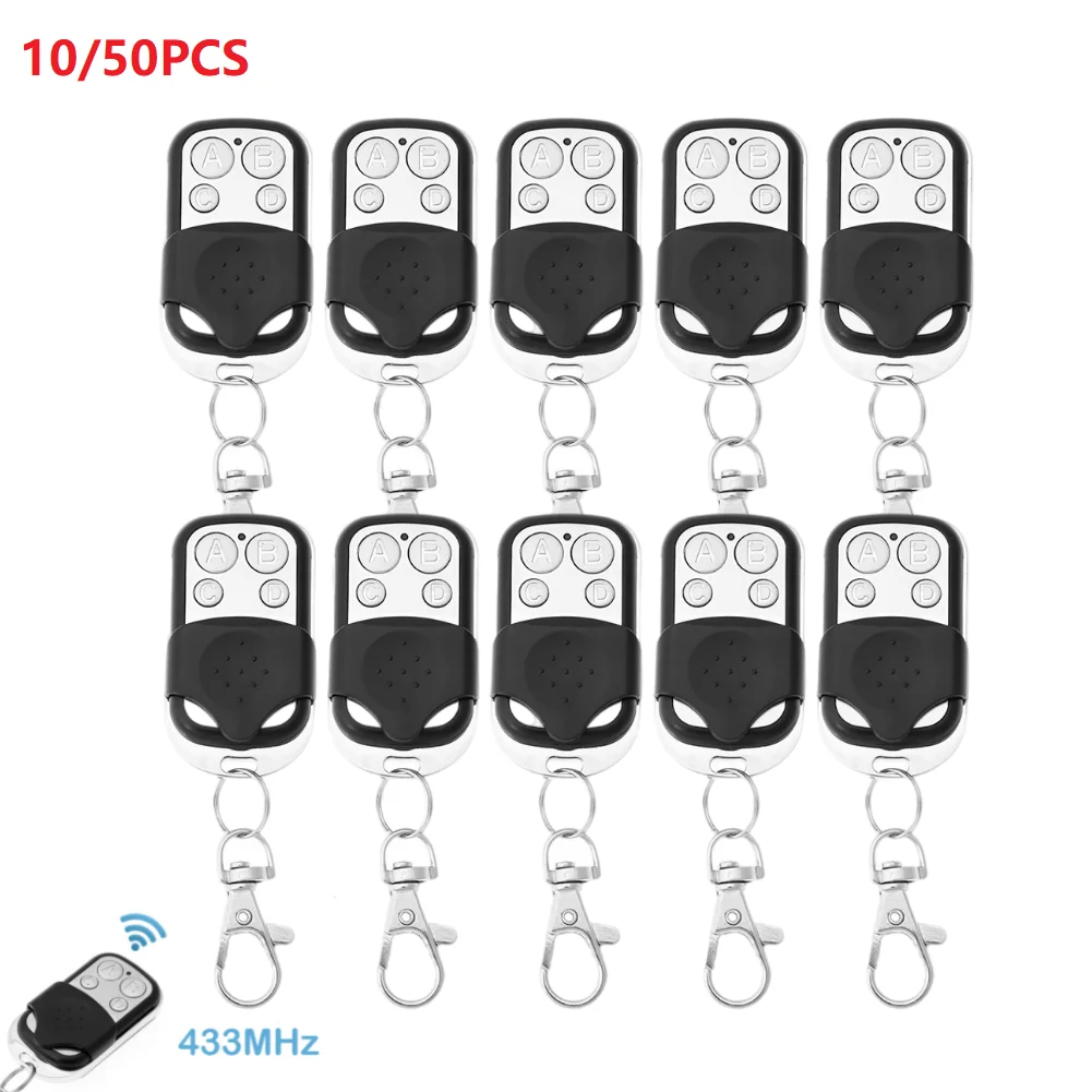 

10PCS 50PCS Universal Garage Door Opener Remote Control 433MHZ Clone Learning Rolling Code Duplicator For Gate Garage Door