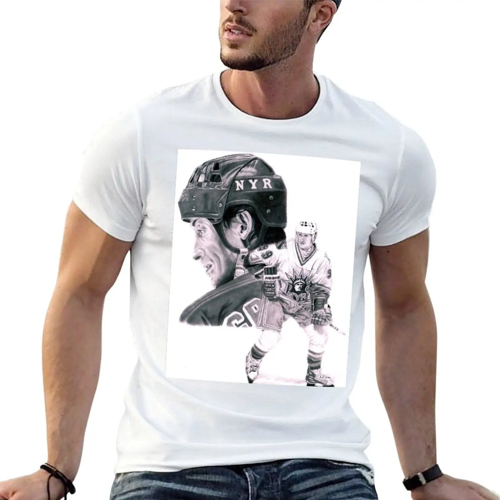 

Wayne shirts men man printed T-Shirt man casual t for t shirts for Gretzky