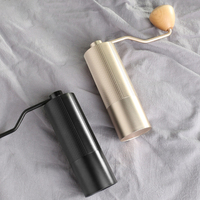 304 Stainless Steel Manual Coffee Grinder Burr Mill Portable Kitchen Coffee Milling Tool Household Grinding Machine