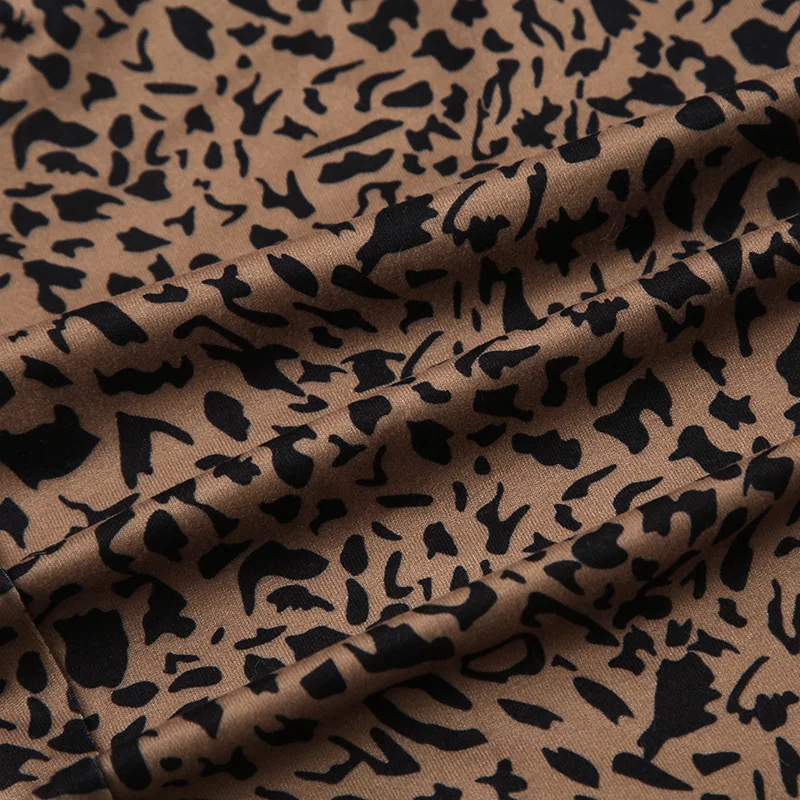 Y2k Gyaru Leopard Women¡¯s Long Pants Slim Fit Sexy Rave Trousers All-Match American Retro Fashion Trendy Clothes