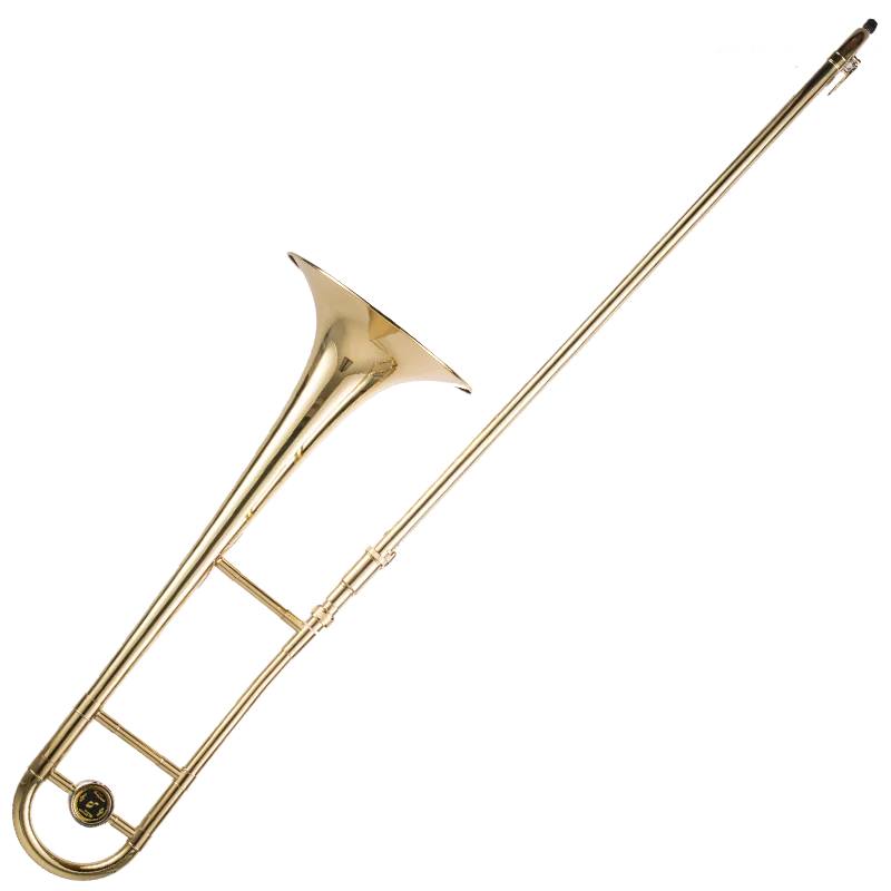 Professional high quality gold sharped-tenor trombone