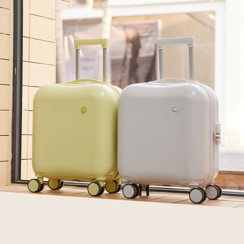 Female 18-inch Luggage Small Portable Boarding Suitcase Boy Password Mini Cute Case Children 20