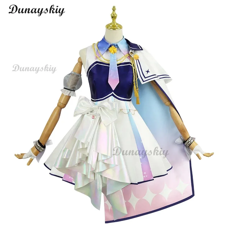 

8@Virtual YouTuber VTuber hololive Hosimati Suisei Cosplay Costume Wig Cutecore Idol Stage Dress Lolita Wigs Customize