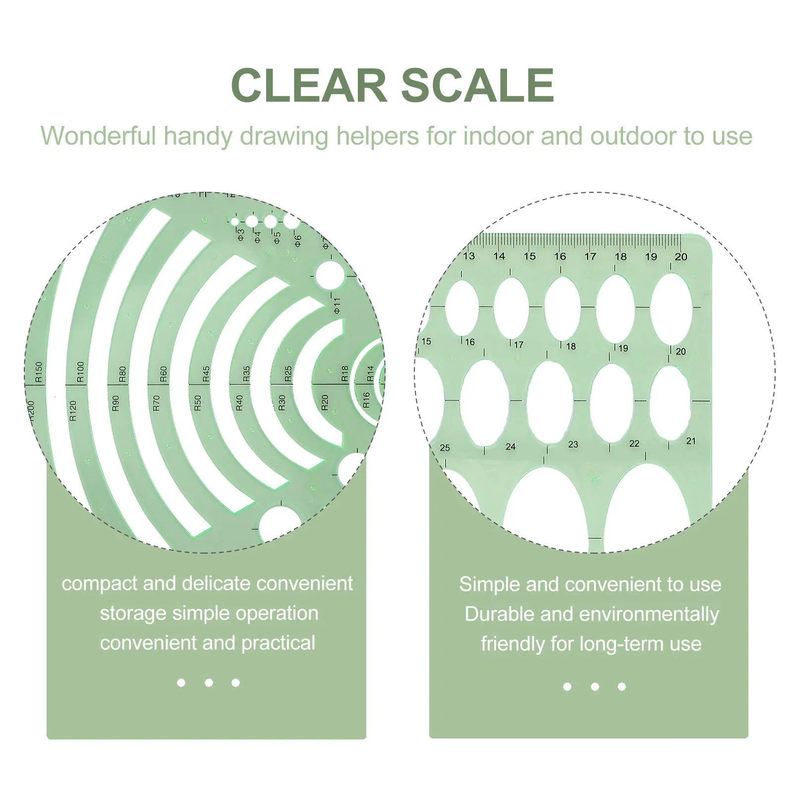 

4pcs Geometric Drawing Rulers Hollow Measuring Templates Drafting Tools For Engineering Architecture Students Plastic Painting