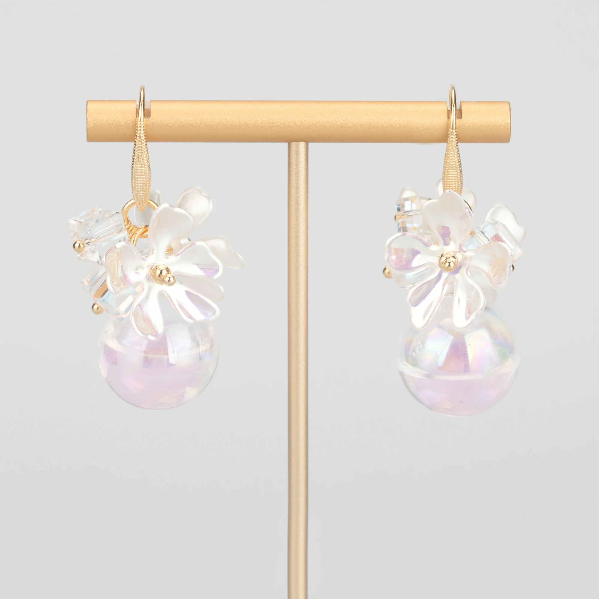 GUFEATHER MB67,jewelry accessories,hand made glass beads,crystal,18k gold plated,charms,jewelry making,diy pendants,2pcs/lot