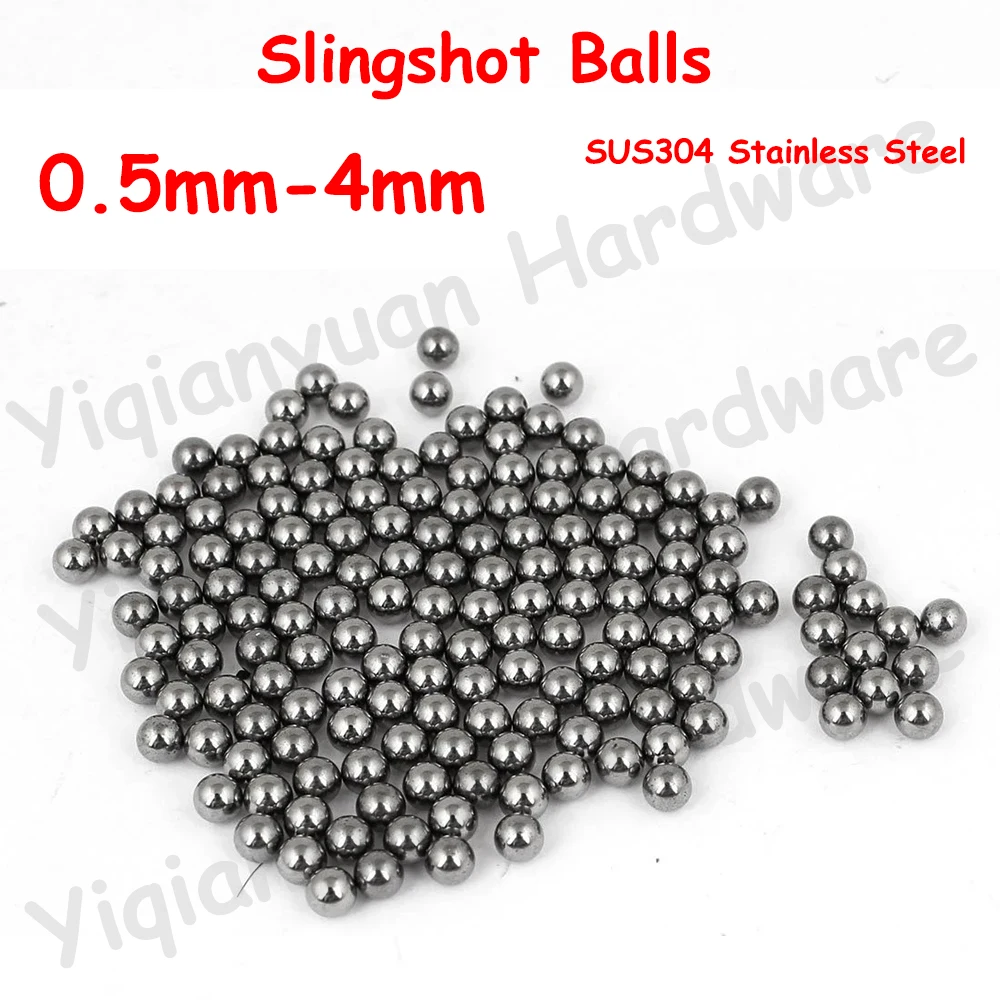 

100Pcs SUS304 Stainless Steel Tiny Balls Diameter 0.5mm-4mm High Precision Bearings Roller Beads Smooth Solid Ball Slingshot