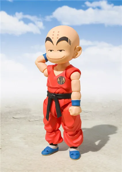 SHF Ainme Dragon Ball Infanzia Krillin Goku Super Saiyan Action Figure Collection Modello Giocattoli Regali di Natale di Capodanno 10 cm