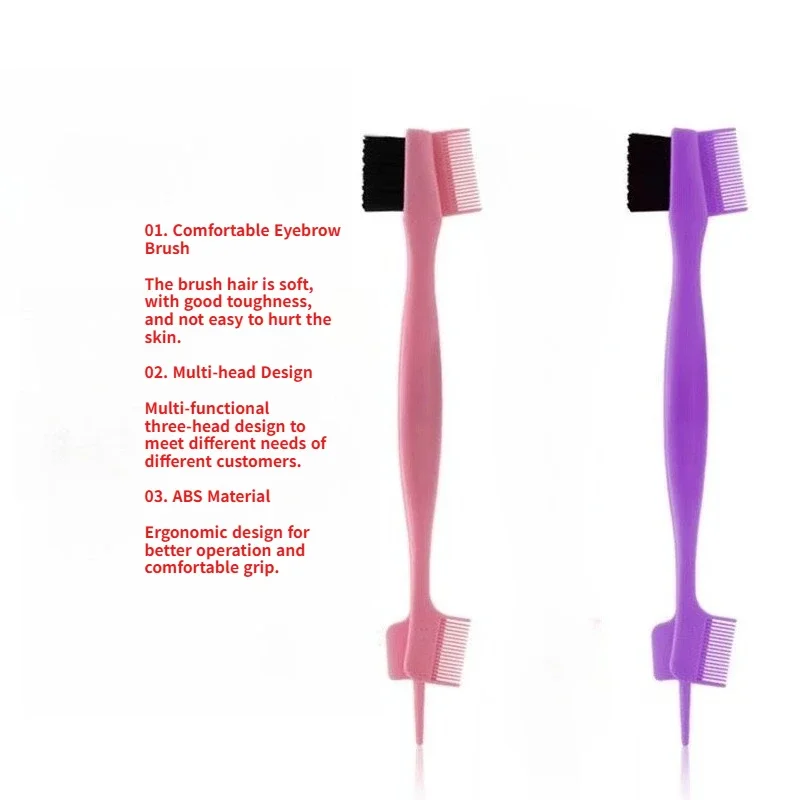 1pc edge control brush comb, used for combing and cutting hair on the edges and back of women, special for real hair wigs