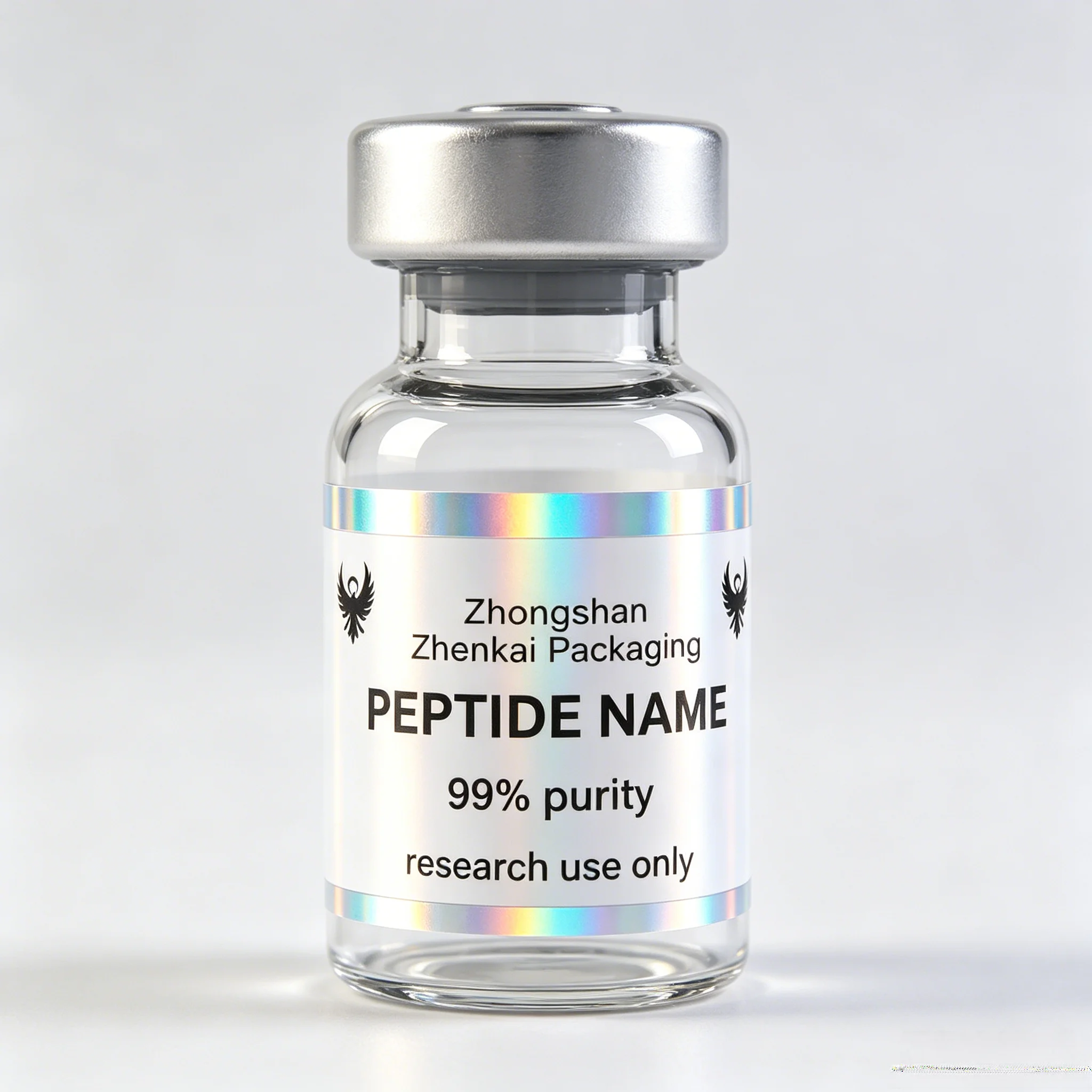 High-End Custom Printed Stickers & Matching Peptide Box Kits Compatible With 3ml 5ml 10ml Vials Skincare Bodybuilding Use