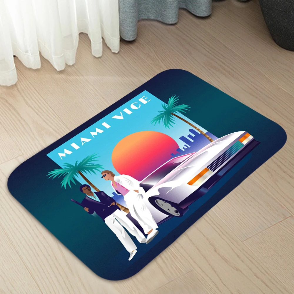 Miami Vice Doormats Home Carpet Entrance Door Mats Modern Decor Carpet Bathroom Floor Mats 138