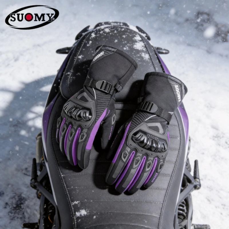 Winter Warm Waterproof Motorcycle Gloves Men Women Windproof Anti-slip Anti-Fall Urban City Commuter Riding Motorbike Gloves