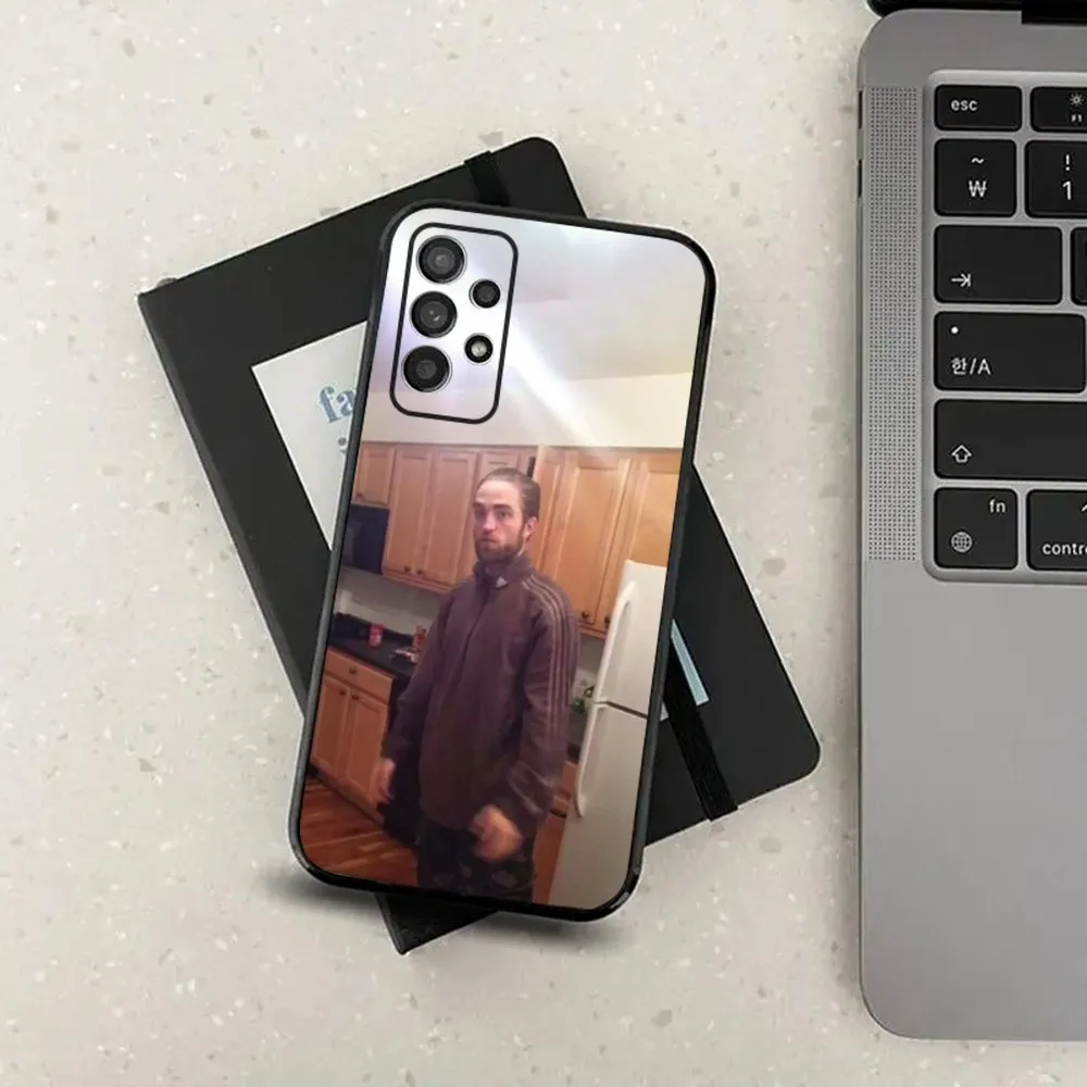 Robert Pattinson Funny Meme Phone Case For Samsung Galaxy A13,A21s,A22,A31,A32,A52,A53,A71,A80,A91 Soft Black Cover