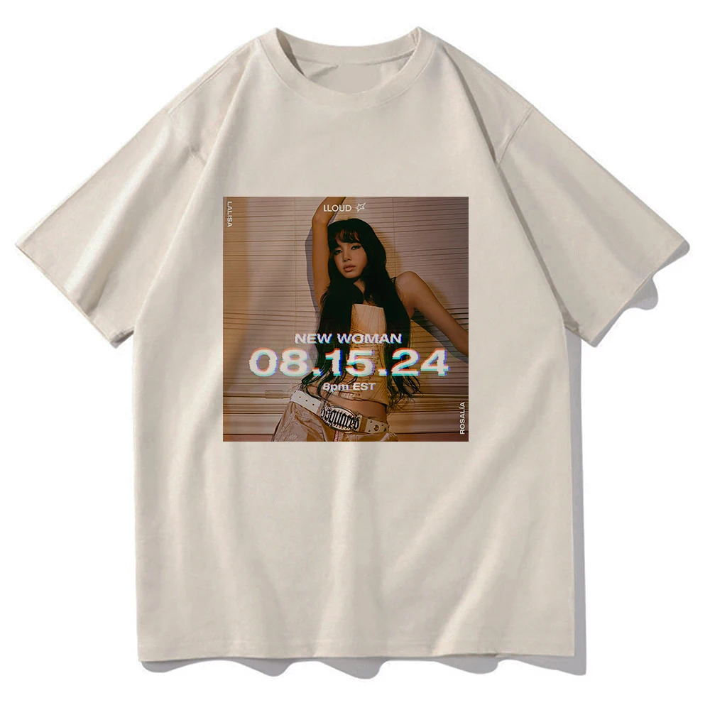 Lisa Song New Women Feat. Rosalía T Shirts Men/women Tshirt Unisex Cotton Clothing Summer Aesthetic High Quality Tees Shirts