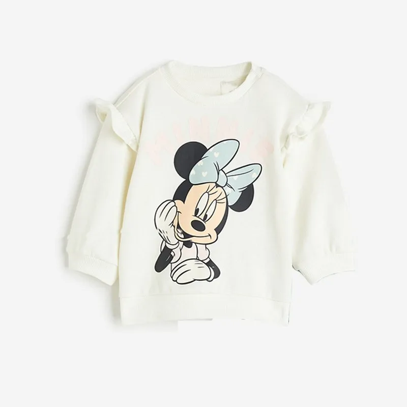 Autumn Baby Girls Clothes Set Kid Disney Mickey Sweatshirts Pullover Top And Pants 2 Pieces Suit Children Long Sleeve Outfits