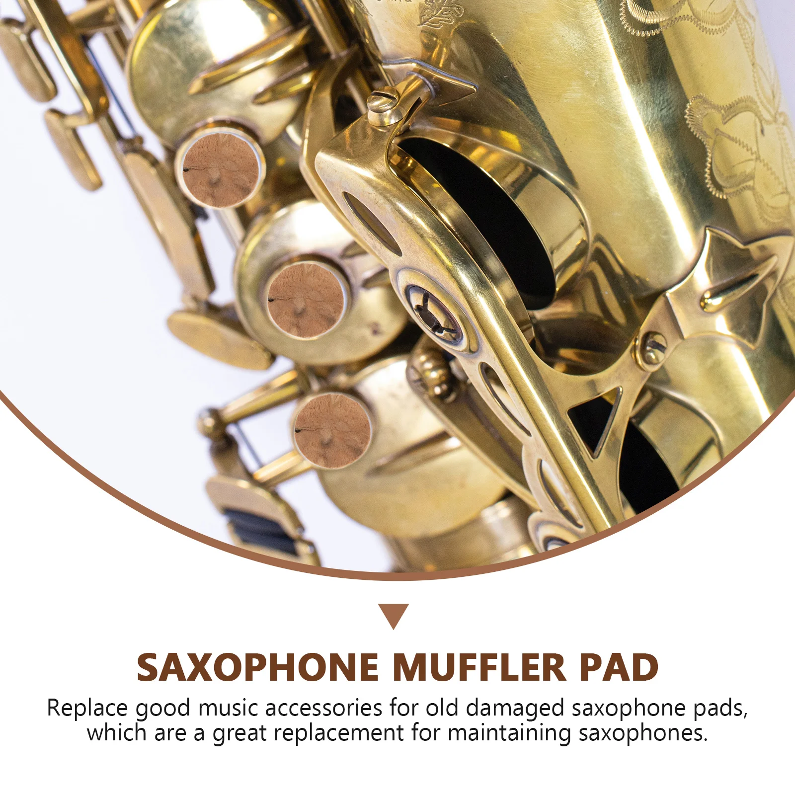 

Saxophone Cork Pad Mounting Cushions Button Key Pads Props Accessories Replacement