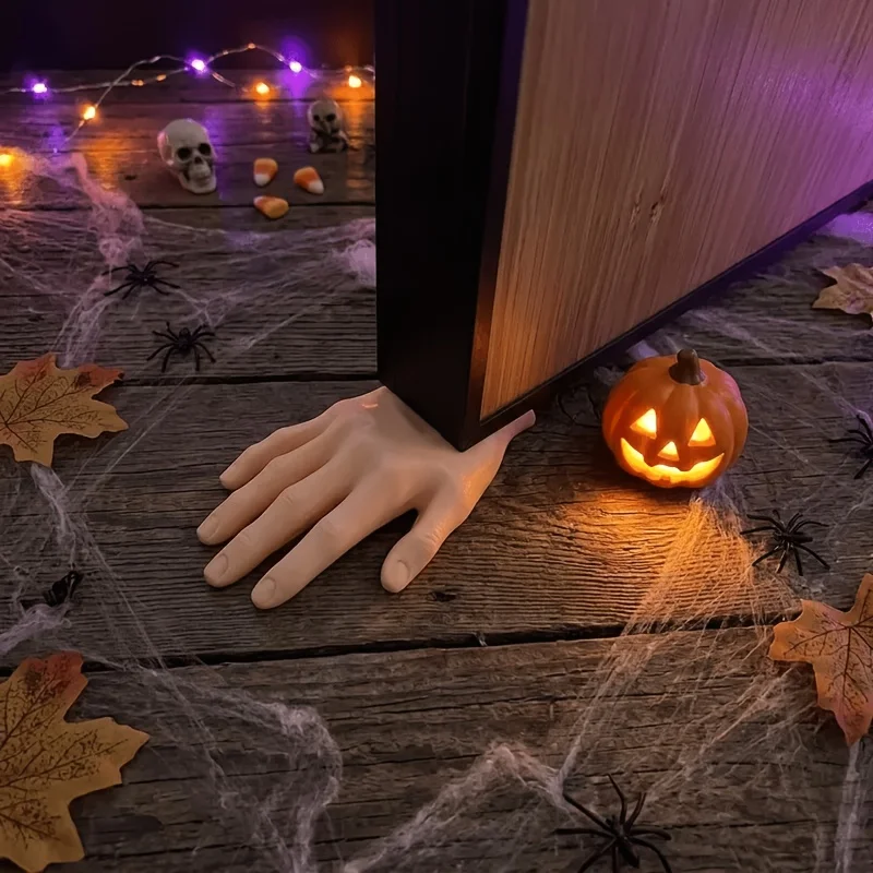 Realistic and Terrifying Fake Hand Door Stop - Non-slip, Suitable for Home, Haunted Houses, Wedge-shaped Door Gap Blocker